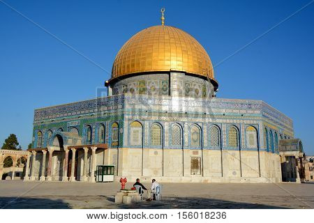 JERUSALEM ISRAEL 23 10 16: Temple Mount known as the the Noble Sanctuary of Jerusalem located in the Old City of Jerusalem, is one of the most important religious sites in the world.