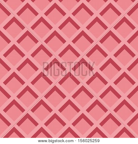 Waffles seamless vector pattern. Sweet and delicious food background with flat color design