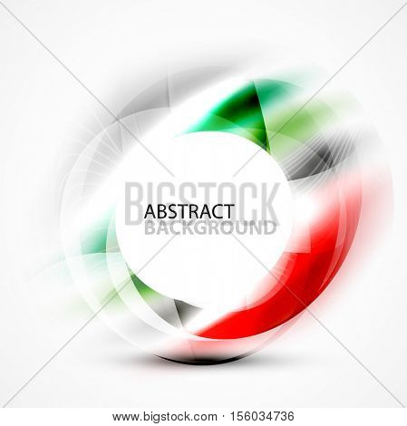 Vector abstract blurred swirl with space for text
