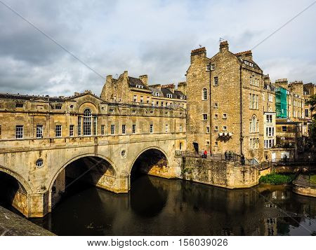 Hdr Pulteney Bridge In Bath