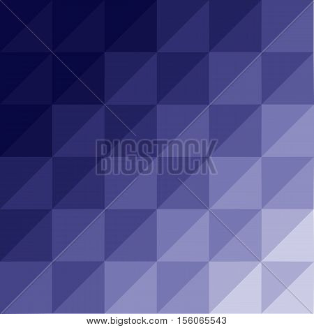 Abstract blue geometric background - Vector Illustration. Low Poly Style.