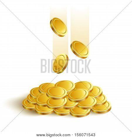Gold Coins Vector Game Eps jackpot banking