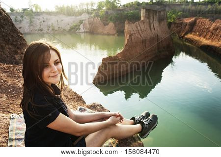 Woman Travel Backpacker Adventure Concept