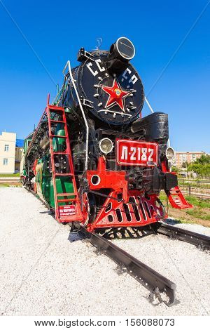 Steam Locomotive In Ulan-ude