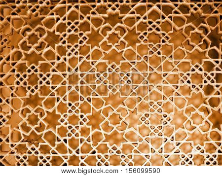 Intricate old pattern on wall
