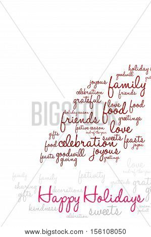 Happy Holidays Word Cloud