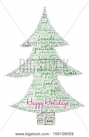 Happy Holidays Word Cloud