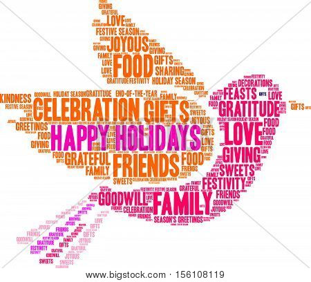 Happy Holidays Word Cloud
