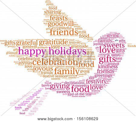 Happy Holidays Word Cloud