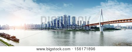 Modern metropolis skyline Chongqing China Chongqing panorama.