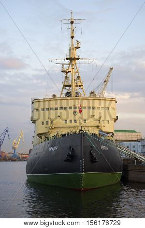 SAINT PETERSBURG, RUSSIA - JULY 09, 2015: The icebreaker 