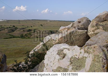 Nature Monument -Kamyshinskye Mountain Ears. Volgograd region Russia