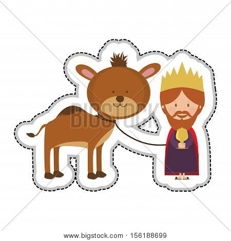 gaspar magi or wise men icon image vector illustration design