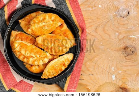 Russian Pirozhki Baked Patties With Meat And Eggs