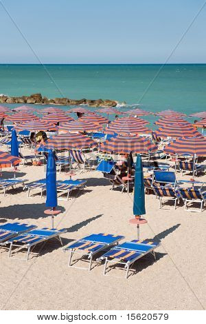 Porto Recanati-Sommer am Strand