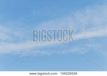 Blue sky and white clouds on a bright summer day.