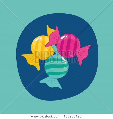 sweet candy shop icon vector illustration graphic design