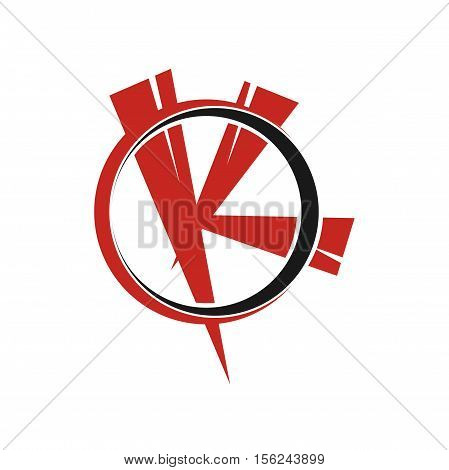 K letter initial logo design, K letter logo