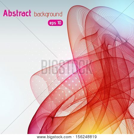 Abstract Background With Smooth Lines. Color Waves, Pattern, Art, Technology Wallpaper, Technology B