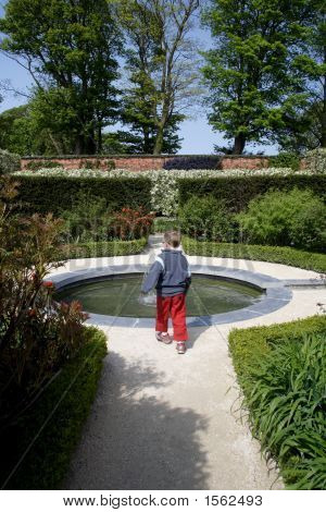 ชายหนุ่มที่ Alnwick Garden