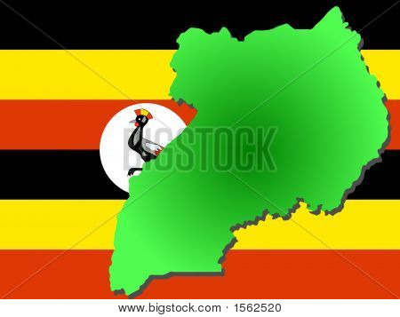 Karta över Uganda