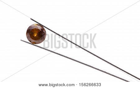 Topaz gems isolarted on a white background
