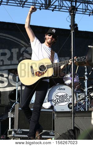 LAKE WALES, FL-NOV 4: Chris Janson performs at the CountryFlo Music and Camping Festival on November 4, 2016 in Lake Wales, Florida.