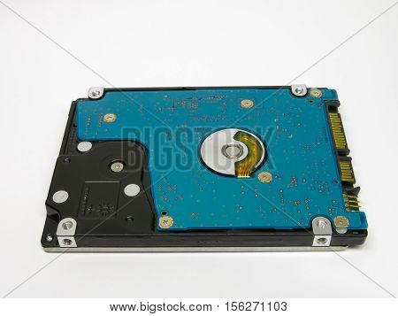 object isolated hard drive on a white background