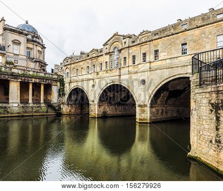 Hdr Pulteney Bridge In Bath