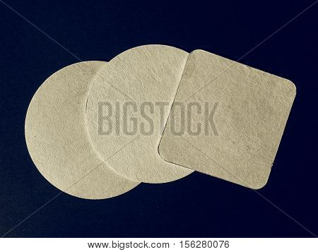 Vintage Looking Beermat Drink Coaster