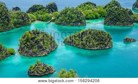 Painemo Island, Blue Lagoon, Raja Ampat, West Papua Indonesia