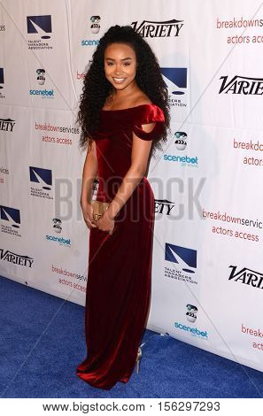 LOS ANGELES - NOV 10:  Genneya Dalton at the 2016 TMA Heller Awards at Beverly Hilton Hotel on November 10, 2016 in Beverly Hills, CA