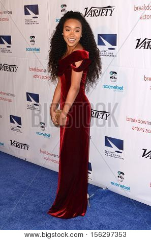 LOS ANGELES - NOV 10:  Genneya Dalton at the 2016 TMA Heller Awards at Beverly Hilton Hotel on November 10, 2016 in Beverly Hills, CA