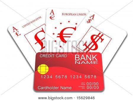 scheda multi valuta - dollari euro sterline