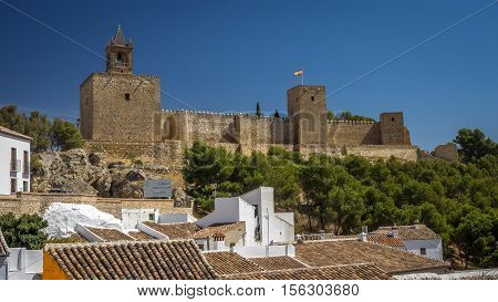 The historic castle at Antequera Andalucia Spain