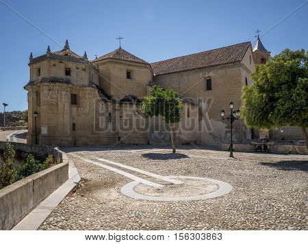 The historic church Iglesia de Carmen at Alhama de Granada Spain