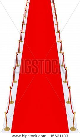 Red carpet con steli oro