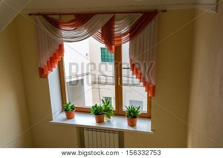 Detail of a corridor with a window