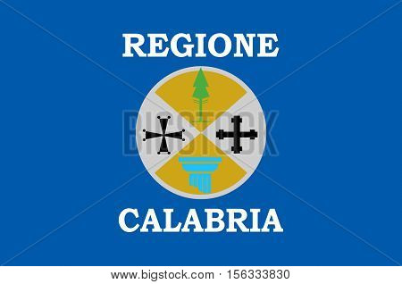 Flag of Calabria is a region in Southern Italy