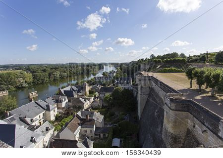 View From The Royal Chateau At Amboise