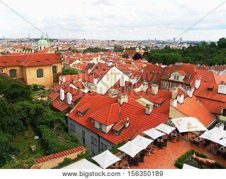 view of the city of Prague. Czech Republic