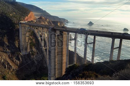 Bixby Bridge on California's Highway number One