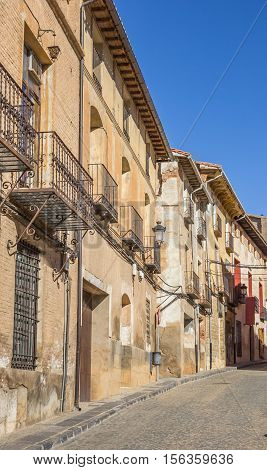 Cobblestoned Street And Old Houses In Daroca