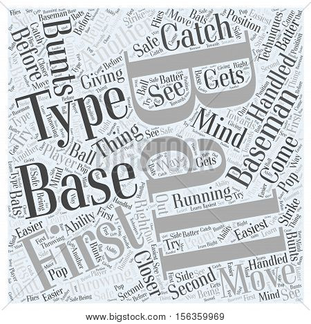 Techniques for the First Baseman word cloud concept
