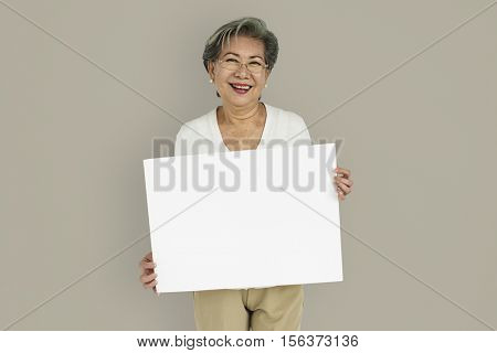 Woman Cheerful Studio Portrait Concept