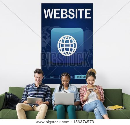 Website Internet  Online Interaction Connection Globalization Concept