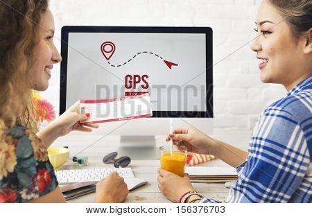 GPS Navigation Digital Technology Concept
