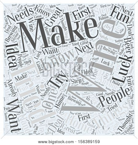 Things to know about making wine word cloud concept