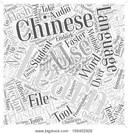 using declans flashcards to learn chinese word cloud concept