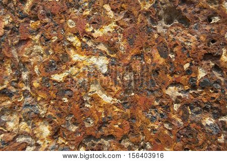 focus to surface of sandstone and laterite background